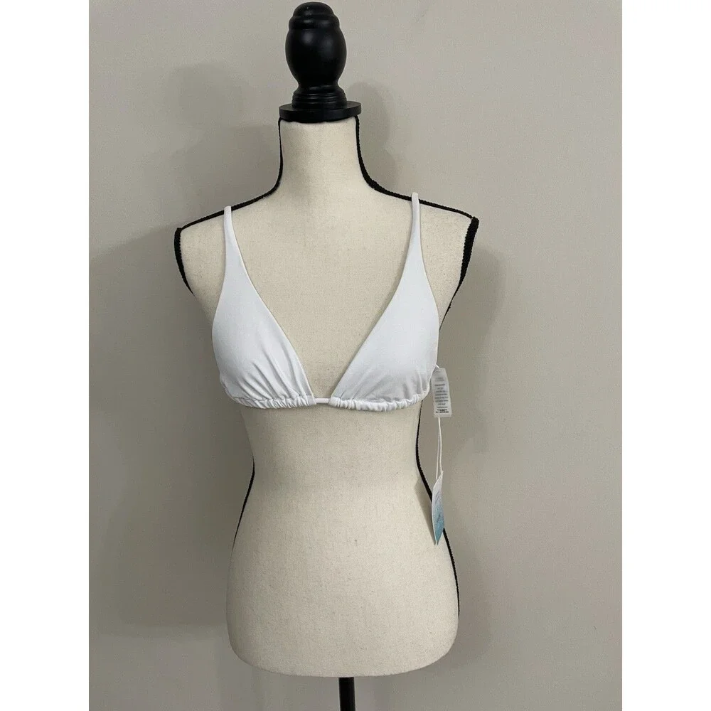 Andis Swim x Demi Moore The Tropez Bikini Top NWT Size S Small